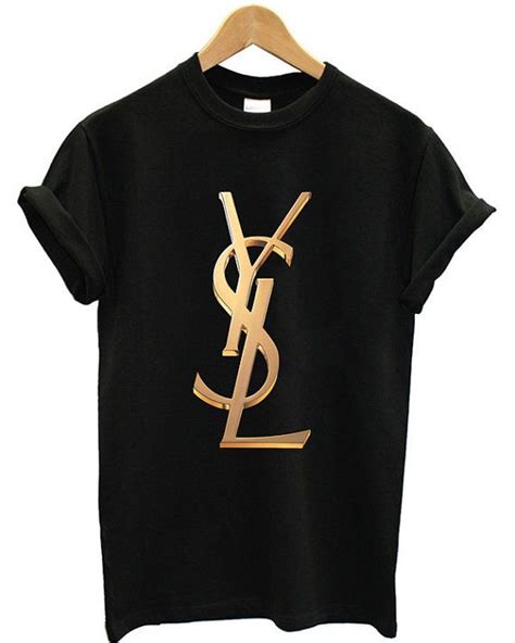 ysl black and gold t shirt|ysl t-shirts for women.